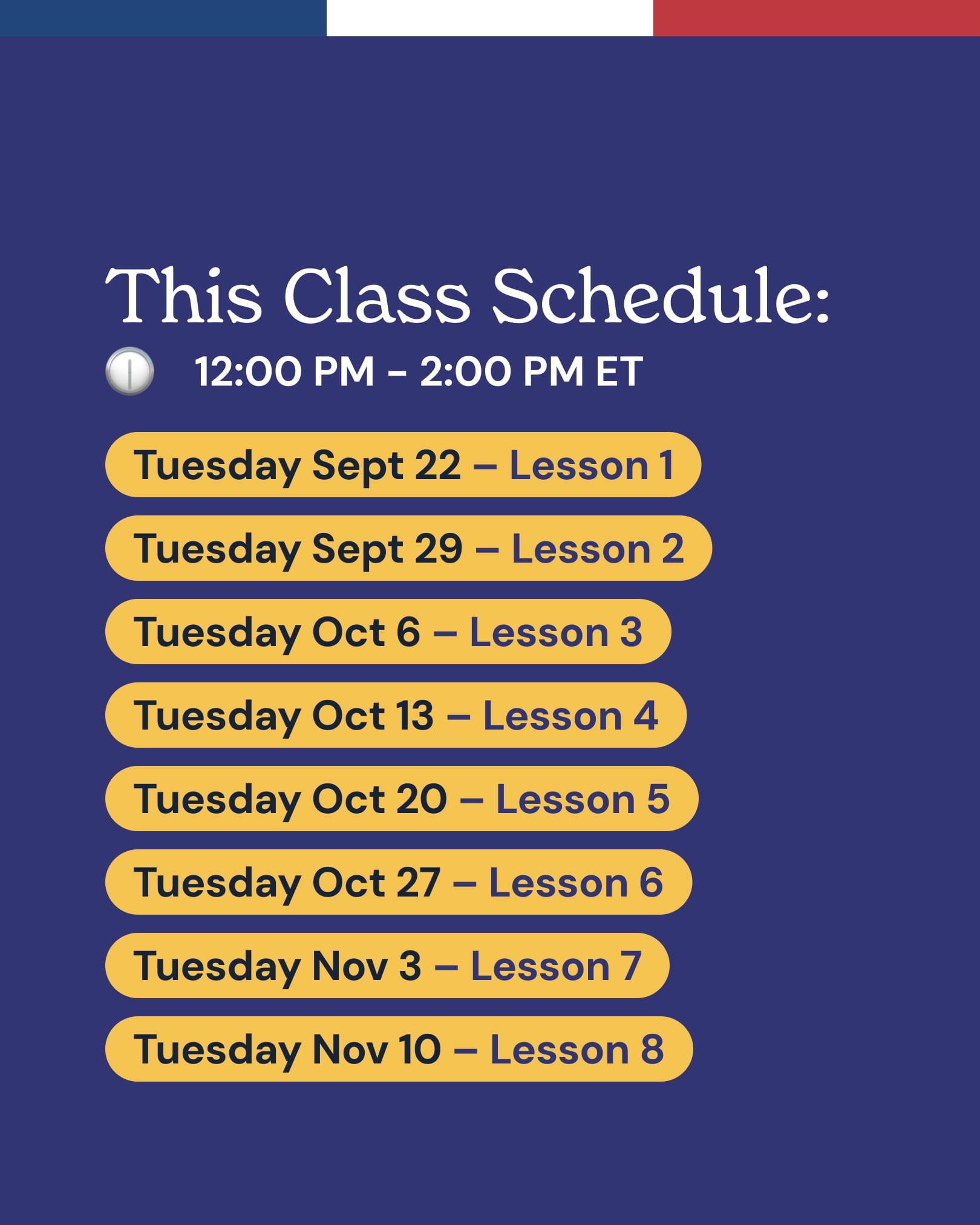 Beginner 2: Online French Group Classes