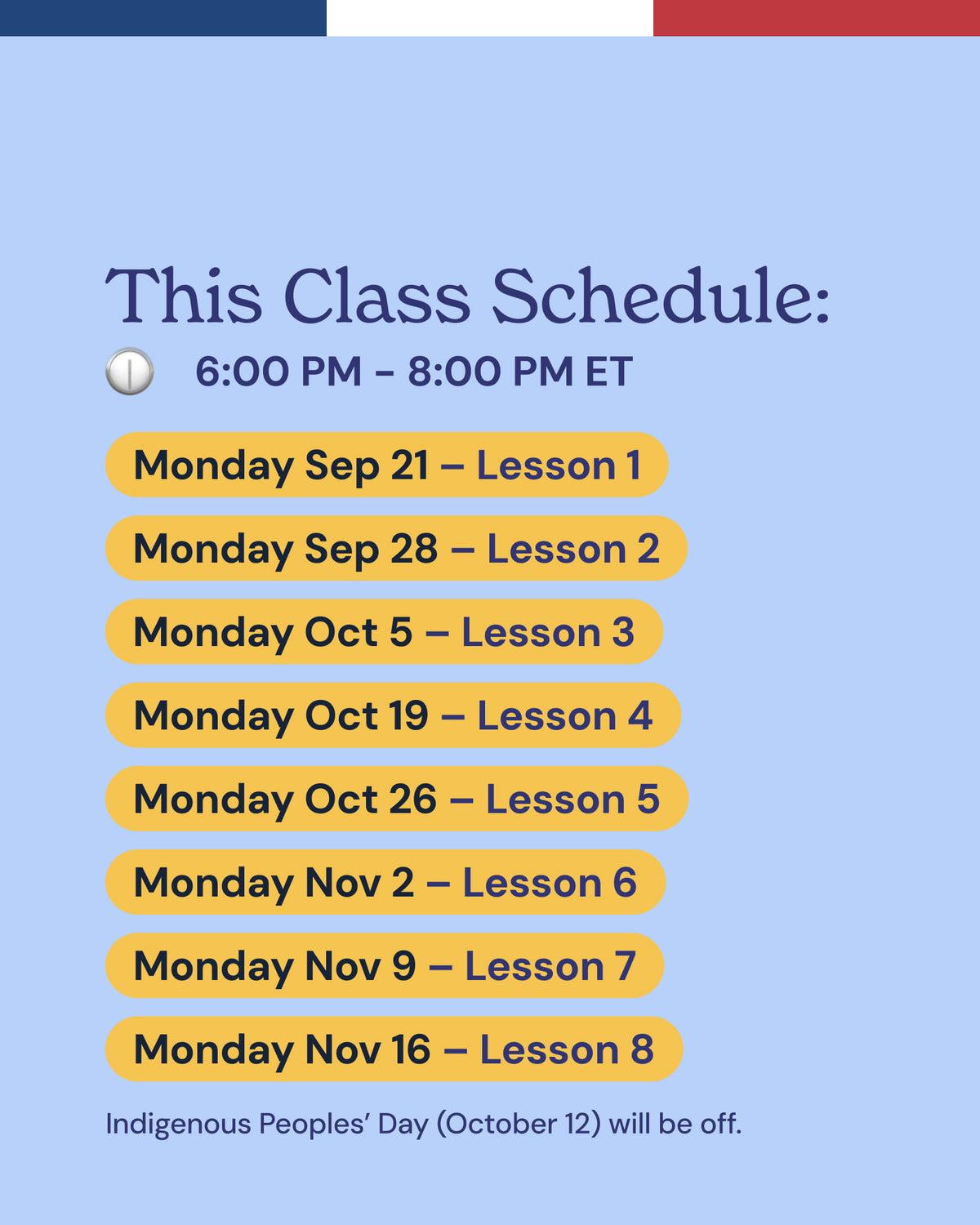 Beginner 1: Online French Group Classes