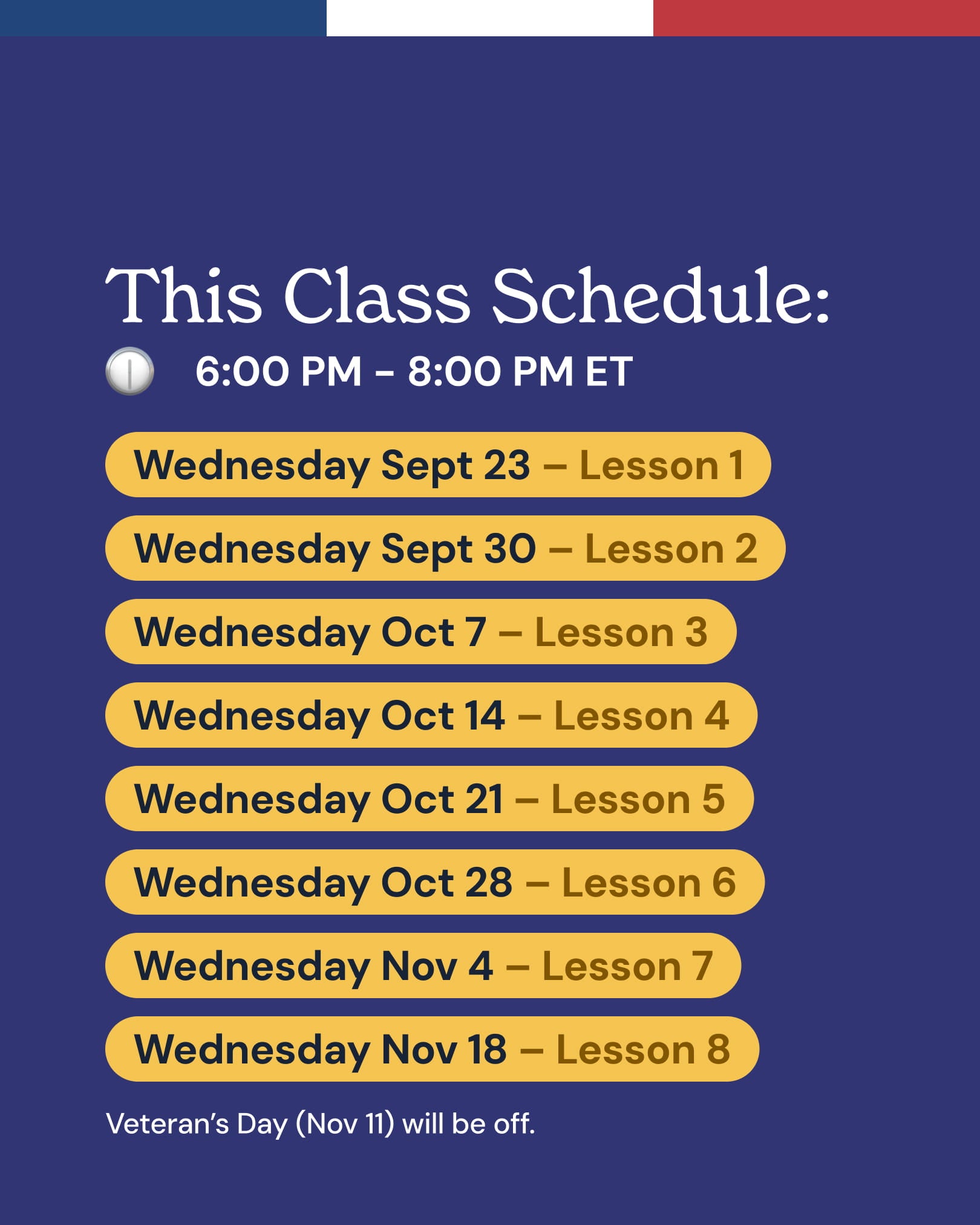 Beginner 2: Online French Group Classes