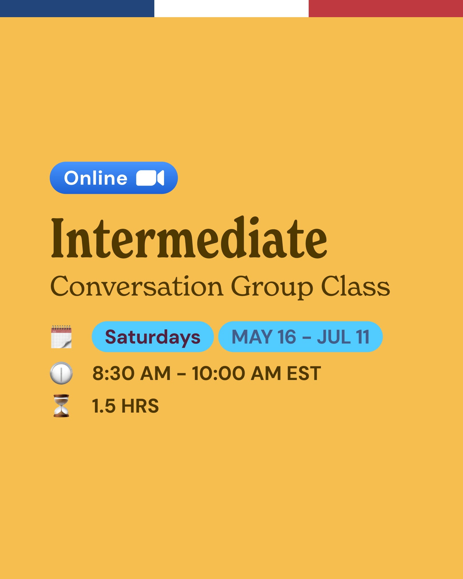 Intermediate: Conversation Group Classes