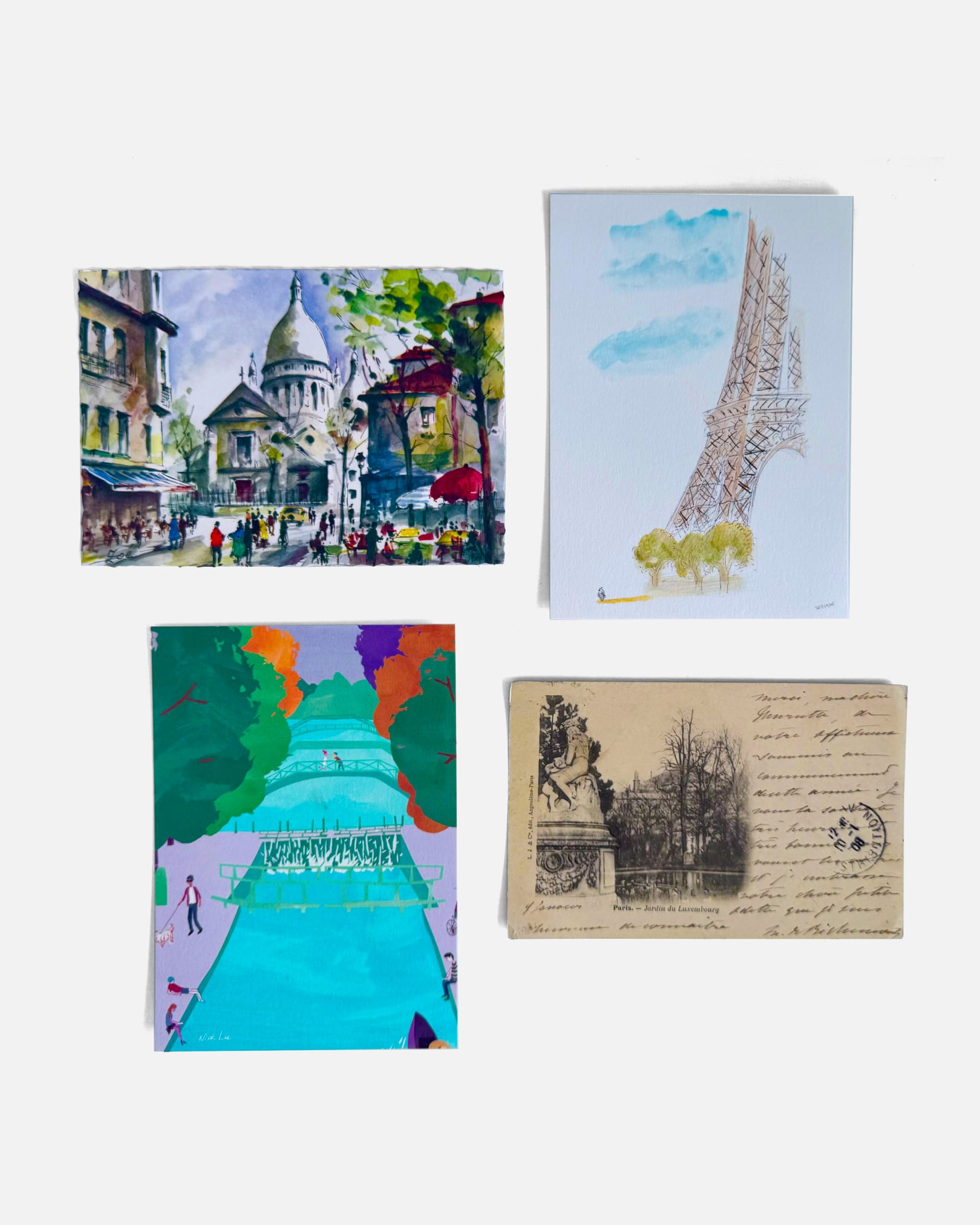 Paris Postcards: Handwritten messages from me to you